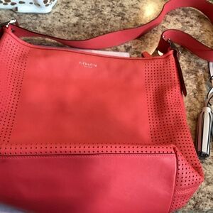 Coach large handbag #22762-melon color.